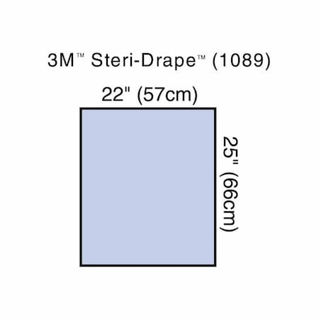 3M Steri-Drape General Purpose Drape Utility Sheet 22 W X 25 L Inch Sterile, 160PK 1089